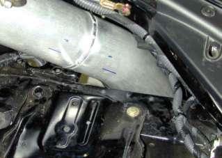 Install the 3 silicone coupler over the throttle body end of the intake pipe using the #48 hose clamps.