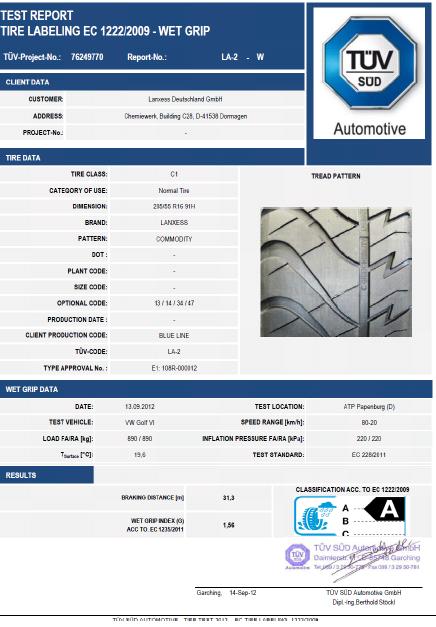 AA tires What does an AA PCR tire mean?