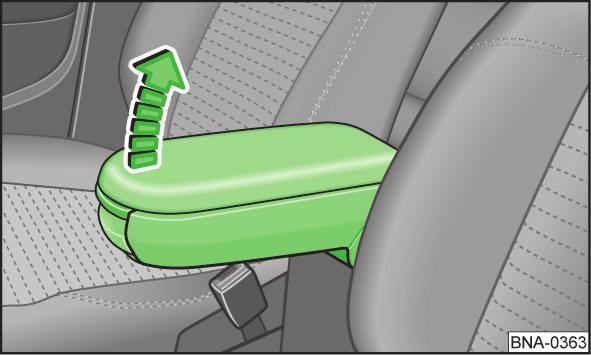 Press the locking button A in the direction of arrow 1, and pull out the headrest in the direction of arrow 2» fig. 39.