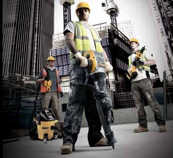 THE NEW DUST MANAGEMENT RANGE FROM DEWALT In 2007, DEWALT set itself the challenge of creating the most comprehensive system of the safest, highest performing professional construction tools in the