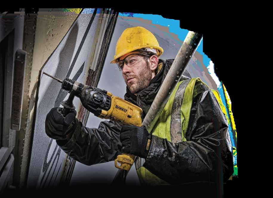 COMPACT SDS-PLUS ROTARY HAMMER Large hammer mechanism delivers high perfomance with low stress to the critical components resulting in better durability Electronic variable