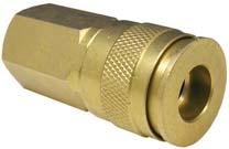 UNIVERSAL BRASS COUPLER A coupler to fit all your needs! 1/4" Female Universal coupler that fits most ARO, MILTON, TOMCO, TRU-FLATE and INDUSTRIAL INTERCHANGE type mating nipples.