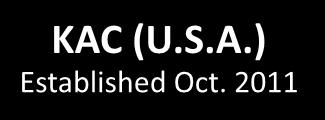 KAC (U.S.A.) Established Oct.