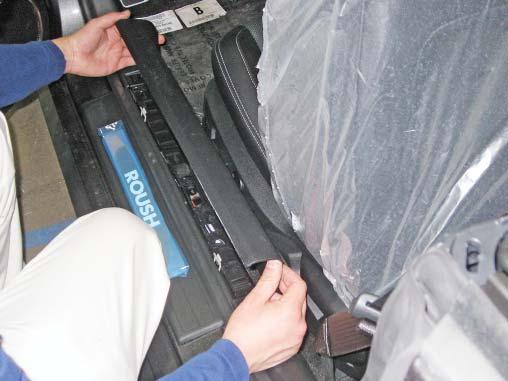 5. Remove the rear quarter panel trim piece by first removing the