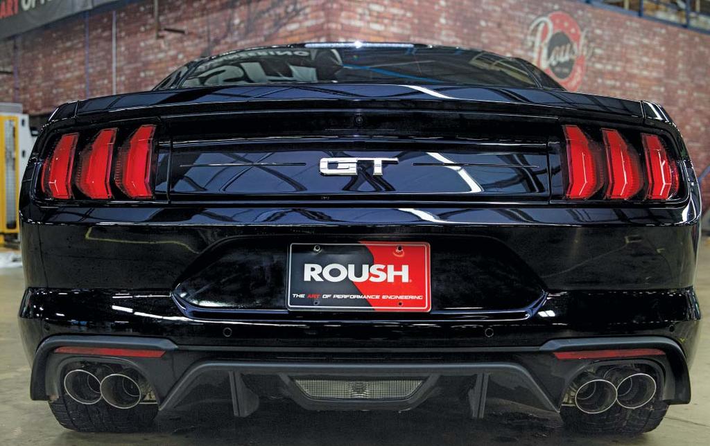 ROUSH Active Exhaust Installation Instructions P/N: 422100 (R1318-5231AVC) Fastback GT V8 Convertible GT V8 Application: 2018 Ford Mustang Important Note: Before installing the ROUSH Performance