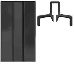 2-7173BLK Shower screen handle. AB Pivot Black. 2-7173WHT Shower screen handle. AB Pivot White.