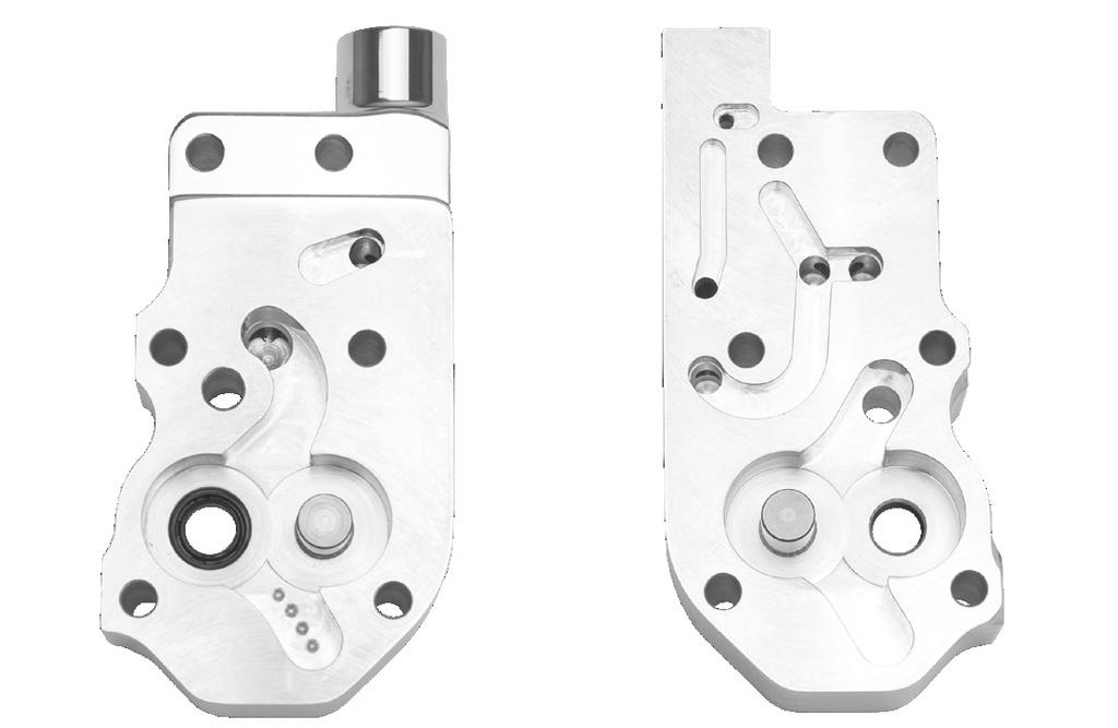 Universal covers are machined with a number of oil holes that allow the pump to be connected