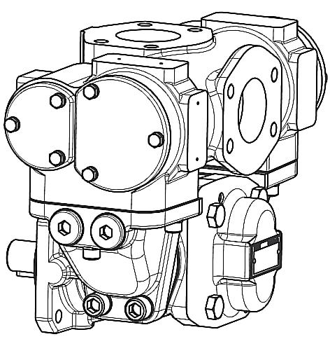 pumps and may respond on a short-term basis only. Constant triggering of the valve can destroy the gear pump due to overheating. Gear pump with universal valve KF 2.