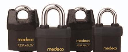 System Series Padlocks 145 System Series Padlocks The Medeco System Series padlock offers a high security solution for a multitude of applications and are available in two distinctive body styles, an