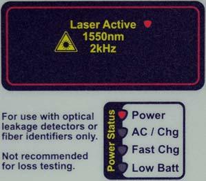 Operation The TFS-290 Optical Tracer Source is shipped with four AA type rechargeable NiMH batteries.