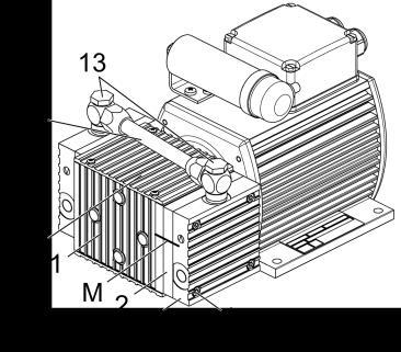 Diaphragm Vacuum Pumps N 813 Servicing Fig. 18: Pump elements (for all pump types) Fig. 20: Two-headed types Specification Pos.