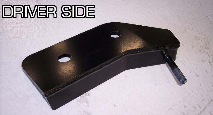 Install the lower shock mounts in the same manner as stock removal.