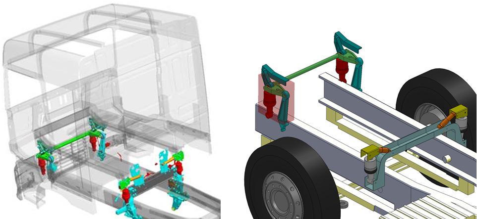 V x Such volume at the rear has an approximate dimension of 550 x 350 x 250 mm. The limit to the back is specified with the aim of not advance beyond the overall dimensions of the truck cabin.