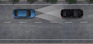 LANE DEPARTURE ALERT WITH STEERING ASSIST 10 & ROAD EDGE DETECTION Alerts you if you start to drift out of your lane when visible lane markings or the road edge is detected.