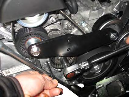 When installing the Turbo Mounting Bracket, be sure to not remove the serpentine