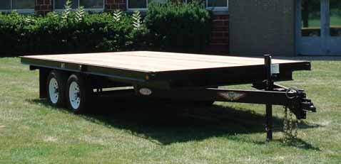 .. HDF Hi-Deck 102 x24' Flatbed Straight... $4,021.00 Standard Features 6 deep C-channel steel tongue extended above the suspension.