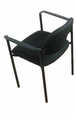 Furniture & Acceorie - Pretige Grey Pretige Side Chair Black powder coated
