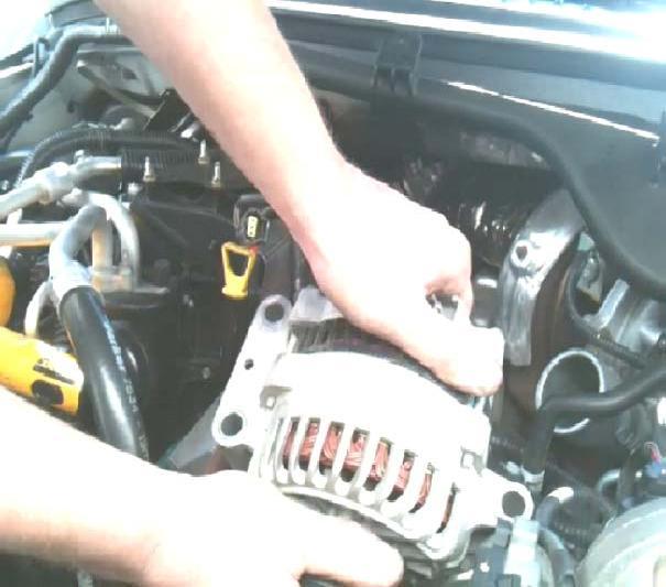Then unscrew bolts and remove turbo inlet
