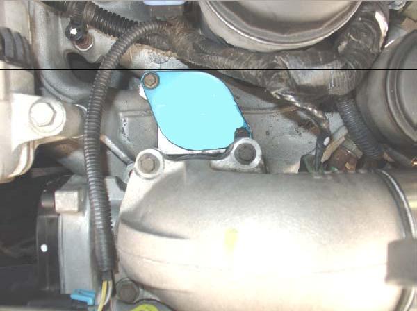 1 Step 23: Remove factory EGR Valve from intake manifold and install Custom Diesel billet block off plate figure 14.0.