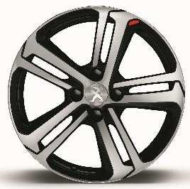 Wheel with 'Zirconium' trim 16" 'Titane' Alloy Wheel 16" 'Titane' Matt Black Alloy Wheel 17" 'Caesium' Alloy Wheel Speed