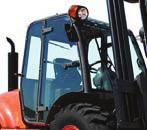 Description Euros OPTIONAL EQUIPMENT FORKLIFTS 4.000/5.000 kg: "COMPENSystem " permanent 4 WD (recomeneded in extrem rough terrain use on mud, sand and snow surfaces) 1.