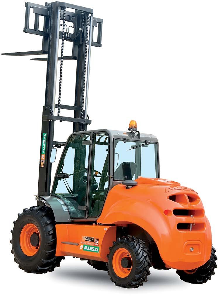 CONCEPT A 8,000/11,000 lb (3700/5000 Kg) compact rough terrain and semiindustrial forklift with outstanding performance, nº 1 in customer satisfaction.