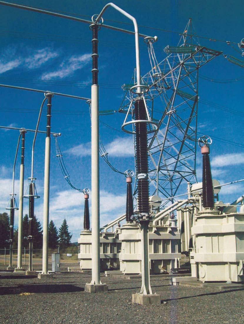 Substation For high-voltage switches where quick changeover actions are necessary as well as for electric power substations