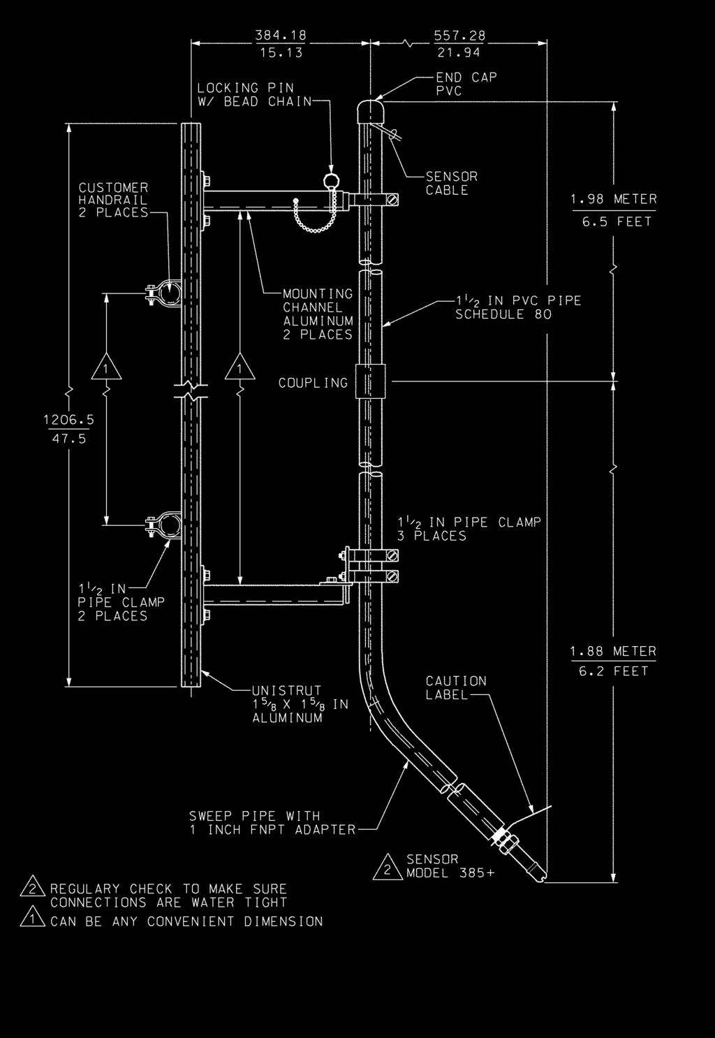 reference wire before connecting wire to terminal. DWG. NO. REV. 400385+05 B FIGURE 2-5.