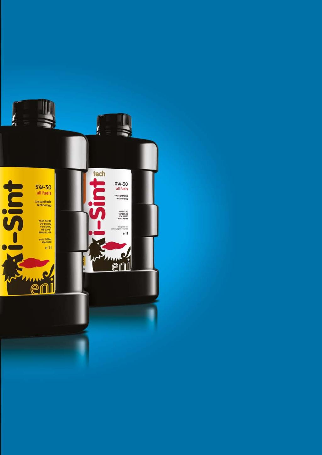 Through higher durability and fluidity, eni i-sint high-technology lubricants represent a whole new way of thinking about driving.