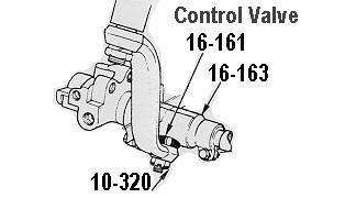 95 R 16-149 Rear Adjustment BRACKET 55 V8 P/S generator, bolts to intake manifold