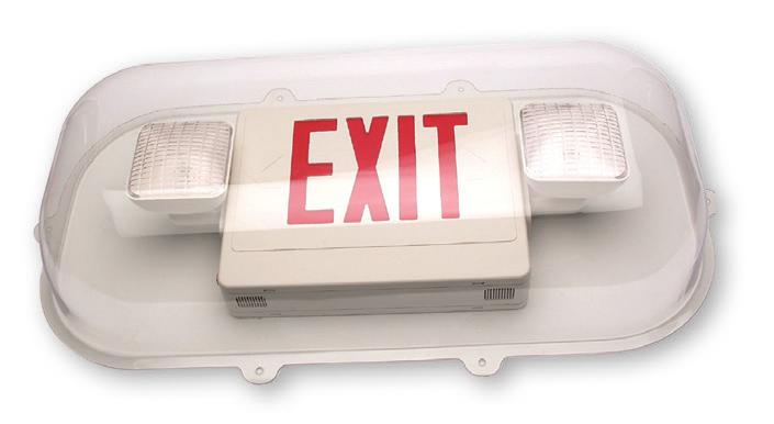 LED EXIT & EMERGENCY LIGHTING I VANDAL SHIELDS & WIRE GUARDS :: High-impact