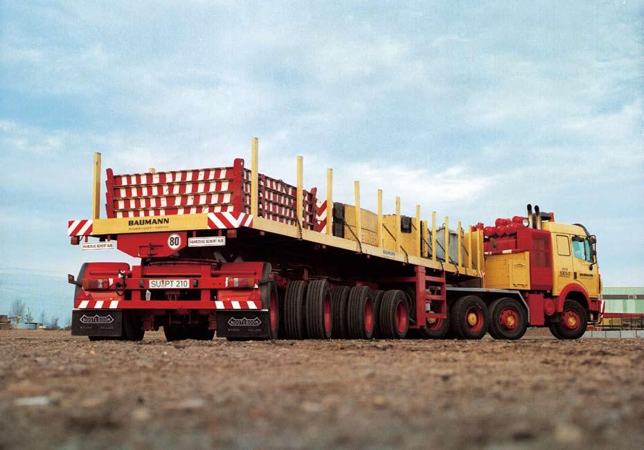 options, at max. speed of: (in tonnes) Fifth wheel load max. Axle bogie load max. Gross (GVW) Dead weight, app. Net payload, app.