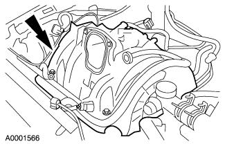 Page 5 of 10 26. NOTE: The throttle body, adapter and EGR valve are shown removed for clarity.