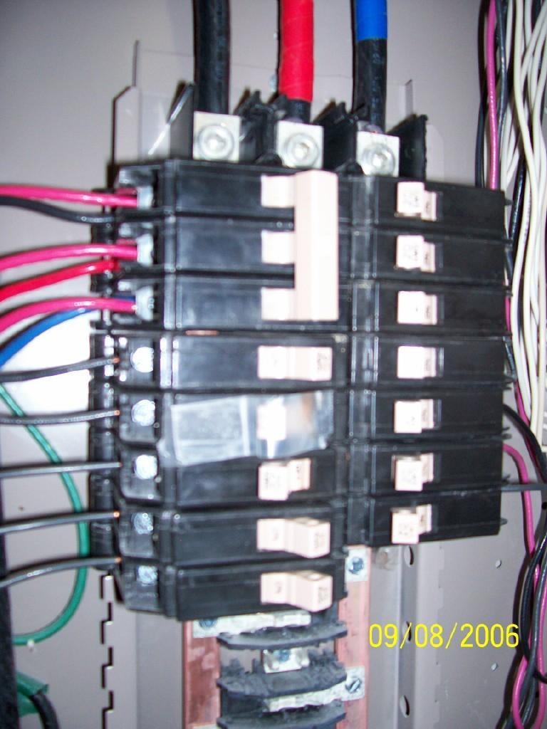 3 Wires Attach to 3 Pole existing breaker or new breaker can be installed.