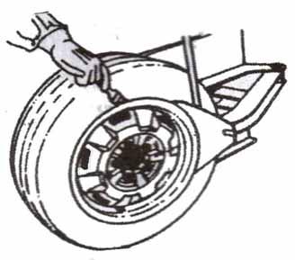 If turned clockwise, the oil flow speed will be reduced. If turned counter-clockwise, the oil flow will be increased. Fig. 16 CHAPTER 4 - DEMOUNT AND MOUNT TIRE 4.1 DEMOUNT TIRE 4.1.1 Deflate the tire completely by pulling out the valve stem and/or core.