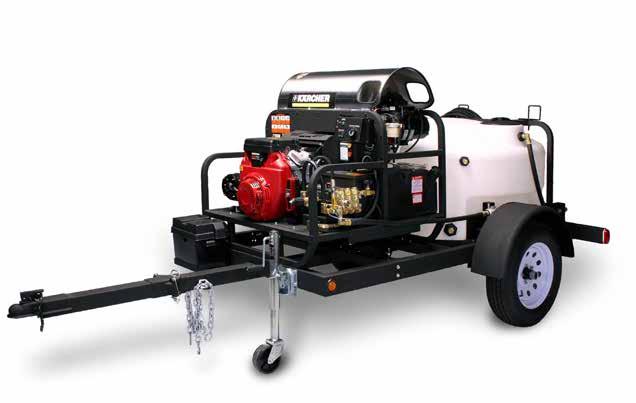 TRAILERS TRK-2500 High cleaning performance. Kärcher s TRK-2500 pressure washer trailer is designed to accommodate a variety of pressure washer skids.
