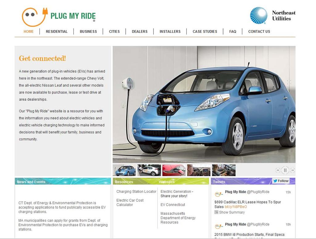 Northeast Utilities launched an EV Tech Center to answer questions and help EV drivers