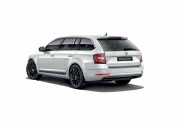 YCJ OCTAVIA COMBI SPORT LOOK PACK BLACK II 5E9 071 605 5E0 072 530B 5E9 064 317A Roof spoiler in body colour Mirror covers painted in