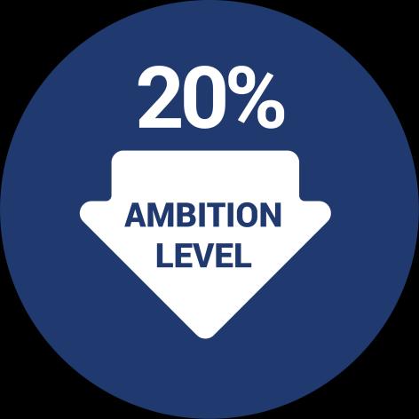 SUMMARY Focus on an ambitious, but realistic, 2030 target Set a 2030 ambition level of 20% for cars Include a