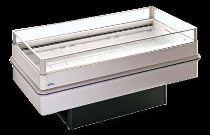 RONDO Dual Temperature Island Display Dual Temperature Island Unit for the display of frozen and chilled product.