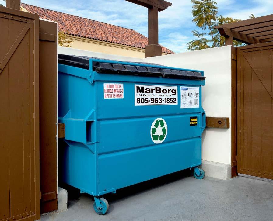 while cart service is available two days per week. Customers may choose the container sizes and frequency of collection to match their service needs.