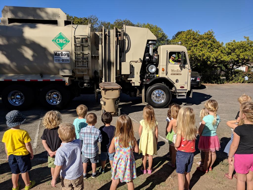Vehicle Presentations Sometimes, instead of requiring teachers to bring their classes to MarBorg, MarBorg will bring their operations to the classroom with a Touch a Truck presentation.