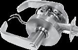 FEATURES Outside lever normally locked, turning inside lever provides uninhibited egress Request-to-exit output optional SPECIFICATIONS Voltage Current Dual 12/24VDC Input 600/300mA @ 12/24VD Backset