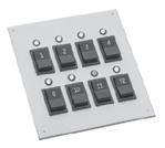 (Maximum is 20 stations with "E" panel) Base unit, less panels. Color: Beige Dimensions: 19"W x 5-1/4"H x 6"D Chassis less switches and light panels. SPECIFY SWITCH AND INDICATOR PANELS CABINETS 311.