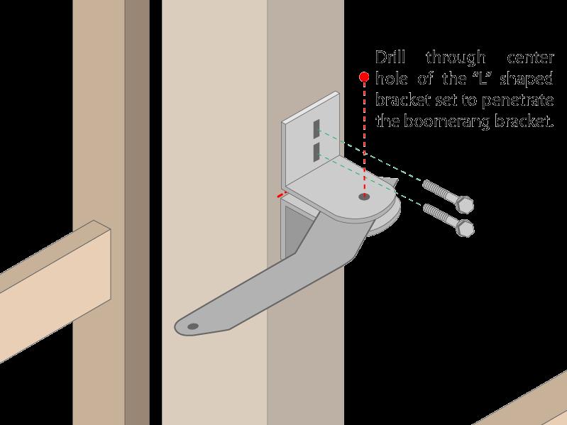 Installation of Operator Push-to-Open Before permanently attaching any brackets, be sure to test arm motion and clearance.