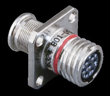 Series 801 Mighty Mouse Double-Start ACME Threads Crimp Receptacle 801-009 and 801-010 - Ordering Information