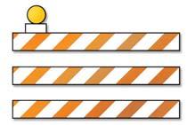 Flashing Arrow Boards: Large flashing arrow boards or flashing message signs in work zones direct drivers to proceed into different traffic lanes and inform them that part of the road ahead is