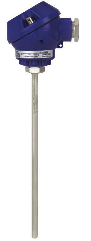 thermowell, model TC10-H Description Thermocouples without thermowell are particularly suitable for those applications in which the metallic sensor tip is
