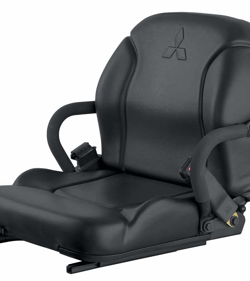 Operator Putting Comfort In The Operator s Seat The specially designed operator s seat delivers lasting comfort.