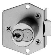 Face 1 7 8 x 21 32 Latchbolt 3 4 x 25 64 9 32 throw Material Nickel plated zinc case and bolts, stainless steel cover,